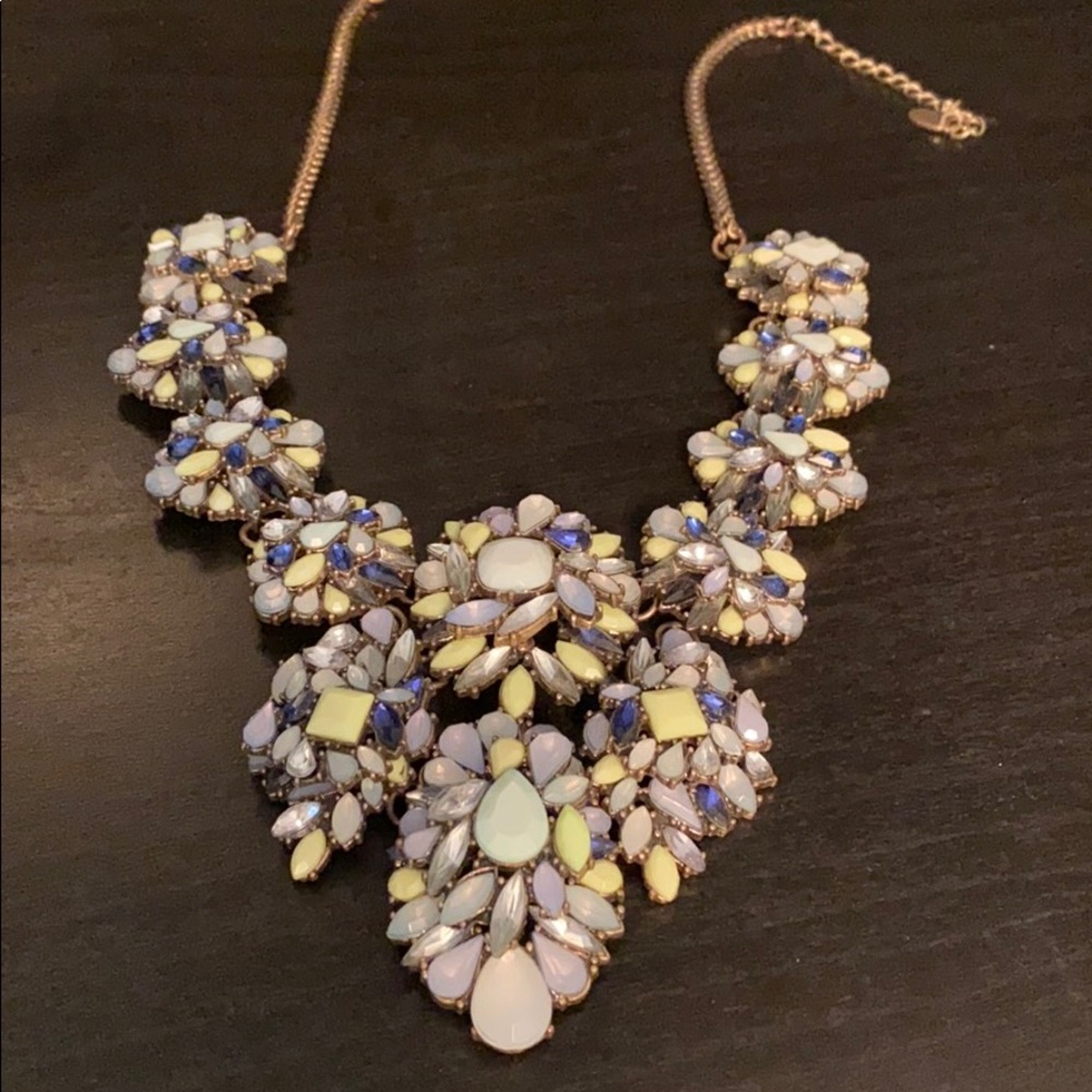 Blue and Green statement necklace